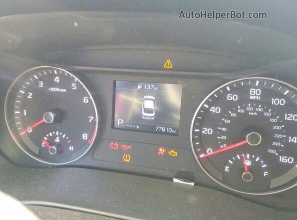 3KPF24AD0LE177737 2020 KIA FORTE Blue Вид щитка приладів