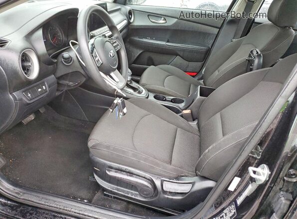 3KPF24AD0LE257488 2020 KIA FORTE Black Widok wnętrza z przodu