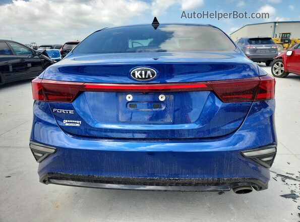3KPF24AD0ME370195 2021 KIA FORTE Синий Вид сзади