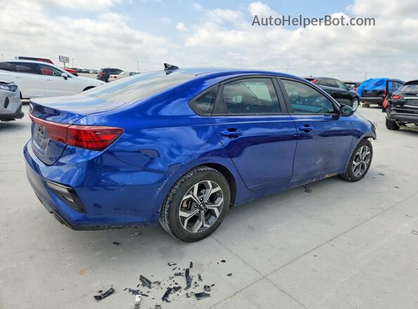 3KPF24AD0ME370195 2021 KIA FORTE Синий Задняя правая четверть