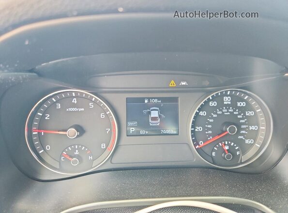 3KPF24AD0ME370195 2021 KIA FORTE Синий Вид щитка приборов