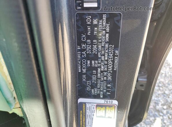 3KPF24AD0PE645312 2023 KIA FORTE Серый Вид подкапотного пространства
