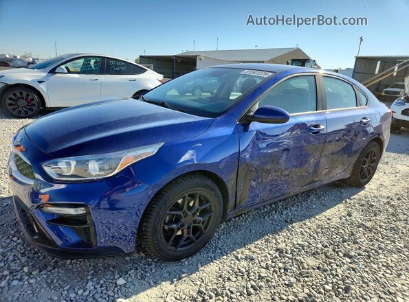 3KPF24AD2KE073748 2019 KIA FORTE Синий Передняя левая четверть