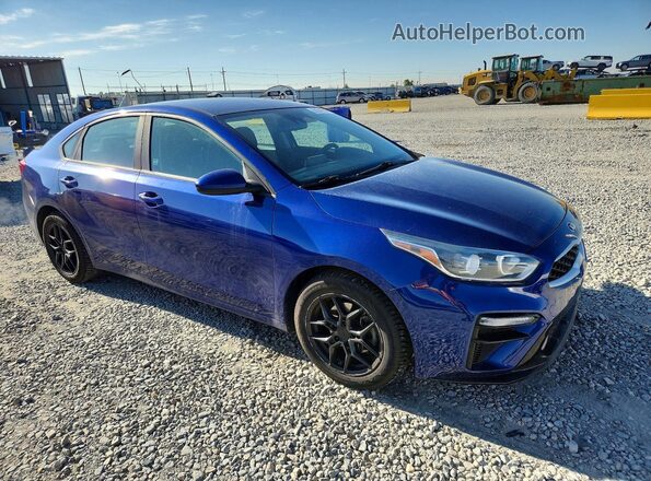 3KPF24AD2KE073748 2019 KIA FORTE Синий Передняя правая четверть