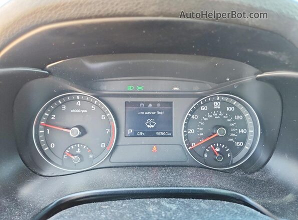 3KPF24AD2KE073748 2019 KIA FORTE Синий Вид щитка приборов