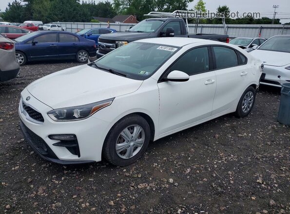 3KPF24AD2KE129414 2019 KIA FORTE Белый Передняя левая четверть