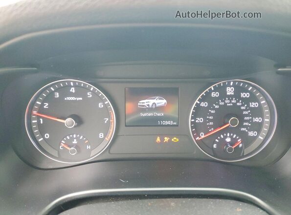 3KPF24AD2KE129414 2019 KIA FORTE Белый Вид щитка приборов