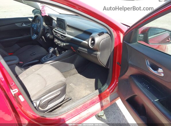 3KPF24AD2LE148868 2020 KIA FORTE Red Widok wnętrza z przodu