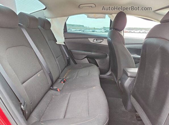 3KPF24AD2LE192997 2020 KIA FORTE Red უკანა სავარძლების ხედი