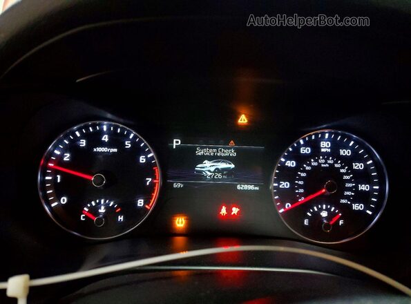 3KPF24AD2NE464158 2022 KIA FORTE Красный Вид щитка приборов