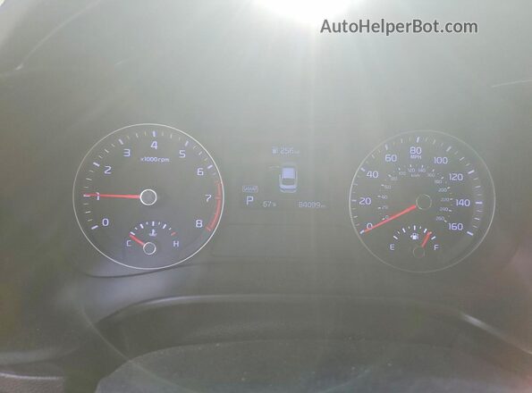 3KPF24AD3KE044789 2019 KIA FORTE Серебряный Вид щитка приборов