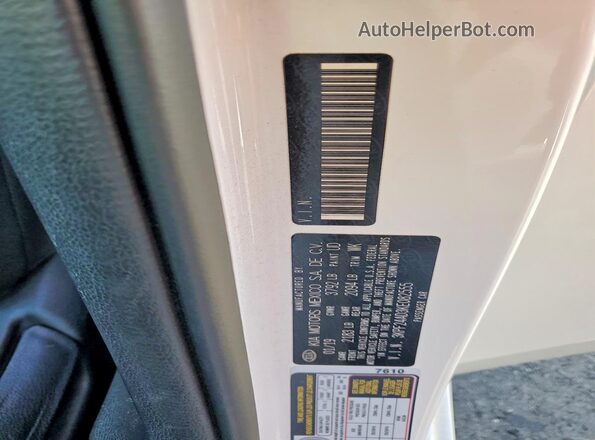 3KPF24AD3KE082555 2019 KIA FORTE Белый Вид наклейки с VIN-кодом
