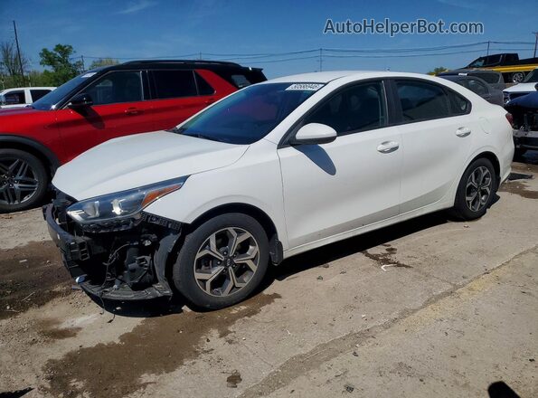 3KPF24AD3KE107972 2019 KIA FORTE Белый Передняя левая четверть