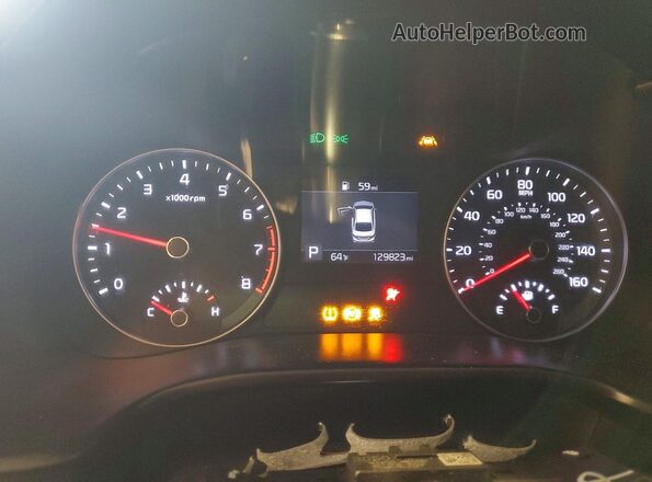 3KPF24AD3LE147129 2020 KIA FORTE Gray Вид щитка приладів