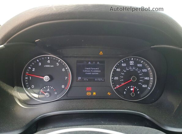 3KPF24AD3LE205790 2020 KIA FORTE Gray Widok zestawu wskaźników