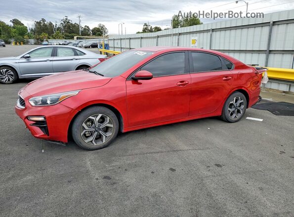 3KPF24AD3ME303462 2021 KIA FORTE Red წინა მარცხენა ხედი სამი მეოთხედიდან