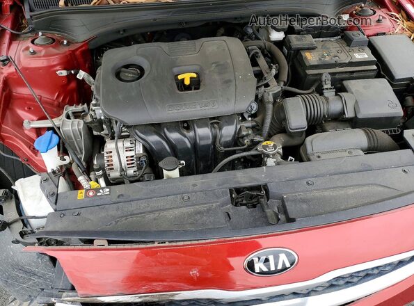 3KPF24AD3ME303462 2021 KIA FORTE Red უკანა სალონის ხედი
