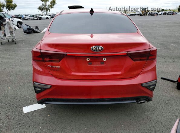 3KPF24AD3ME303462 2021 KIA FORTE Red უკანა ხედი
