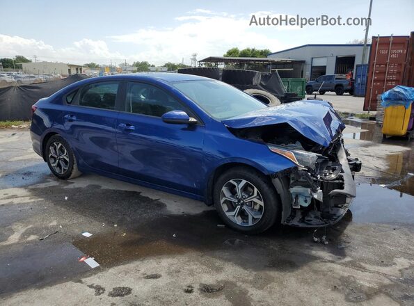 3KPF24AD4LE164991 2020 KIA FORTE Blue Delantero derecho