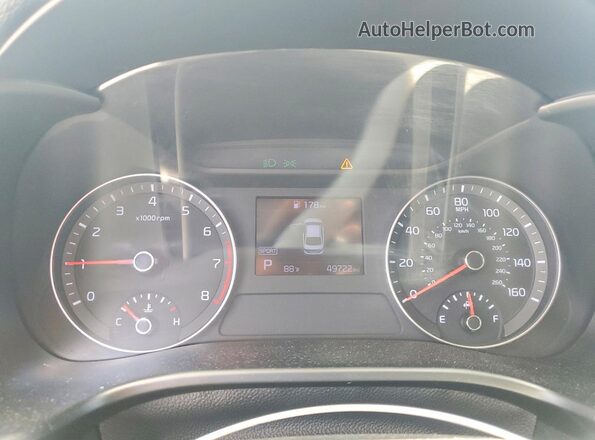 3KPF24AD4LE259776 2020 KIA FORTE Синий Вид щитка приборов