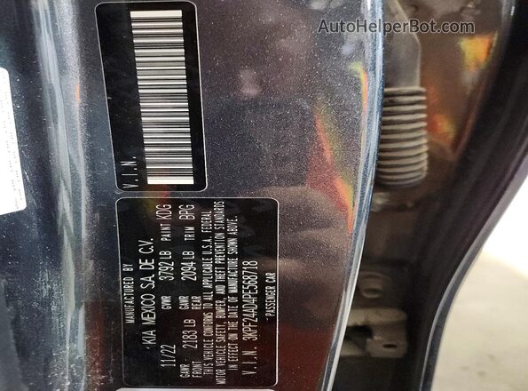 3KPF24AD4PE568718 2023 KIA FORTE Gray Widok komory silnika