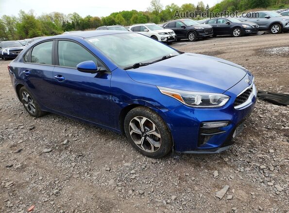 3KPF24AD5KE060900 2019 KIA FORTE Синий Передняя правая четверть