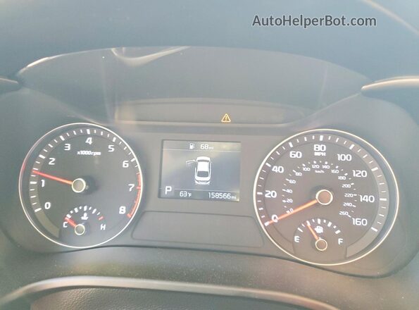 3KPF24AD5KE084095 2019 KIA FORTE Blue Вид щитка приладів