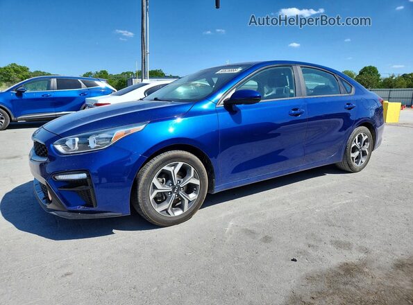 3KPF24AD5LE210781 2020 KIA FORTE Синий Передняя левая четверть