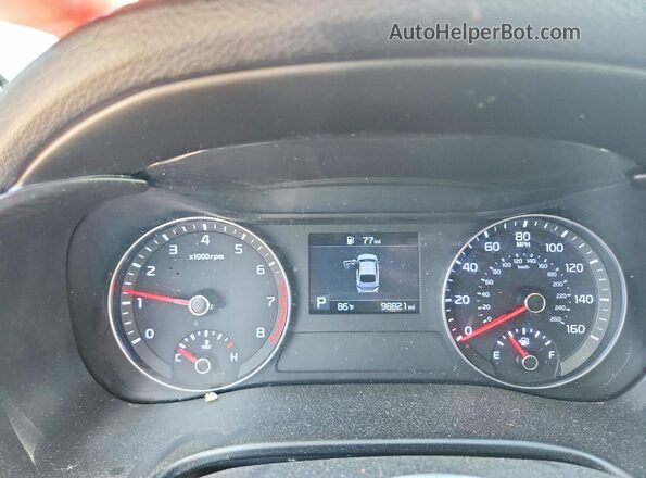 3KPF24AD5LE210781 2020 KIA FORTE Синий Вид щитка приборов
