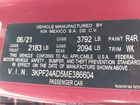 2021 Kia Forte Lxs Red vin: 3KPF24AD5ME386604