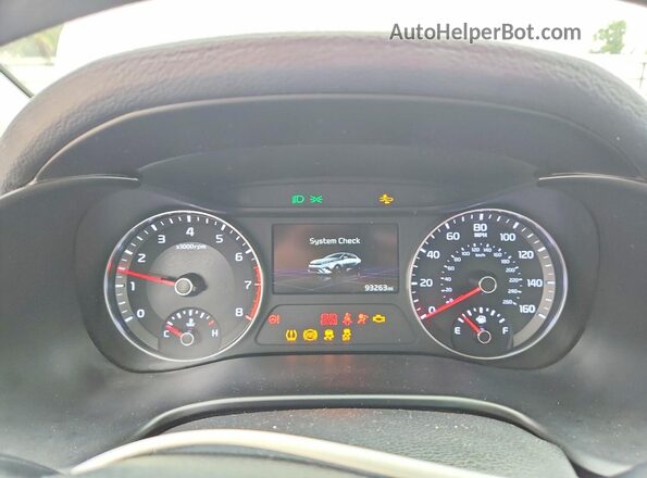 3KPF24AD5PE506440 2023 KIA FORTE Белый Вид щитка приборов