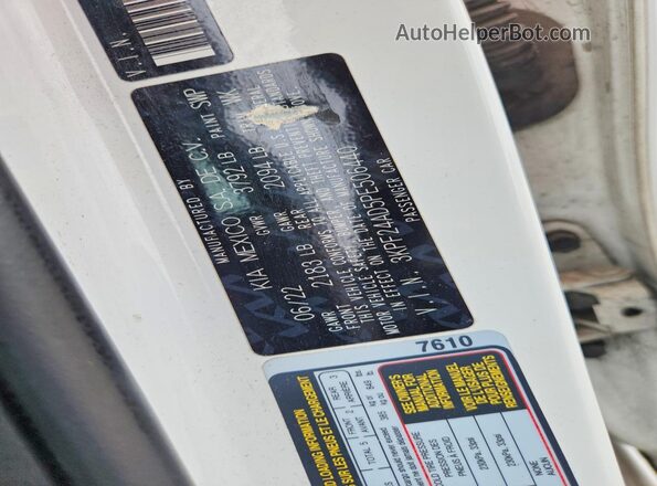 3KPF24AD5PE506440 2023 KIA FORTE Белый Вид подкапотного пространства