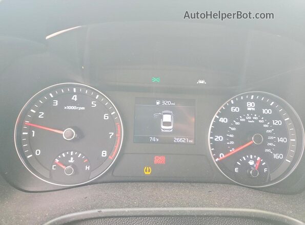 3KPF24AD6ME267119 2021 KIA FORTE Серый Вид щитка приборов