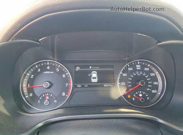 3KPF24AD7NE465791 2022 KIA FORTE Синий Вид щитка приборов