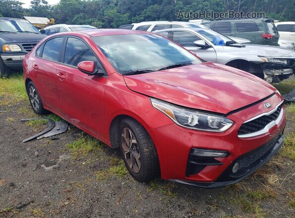 3KPF24AD8ME316577 2021 KIA FORTE Красный Передняя правая четверть