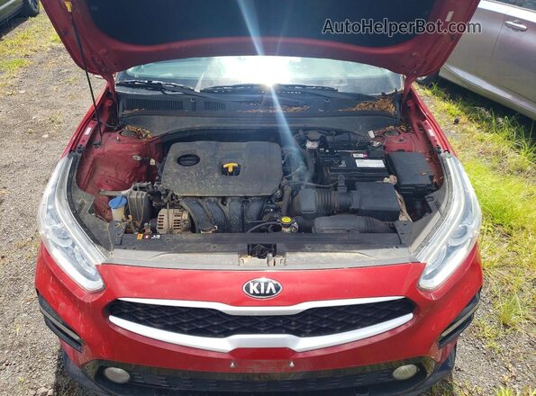 3KPF24AD8ME316577 2021 KIA FORTE Красный Вид задней части салона