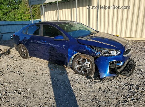 3KPF24AD9KE096444 2019 KIA FORTE Синий Передняя правая четверть