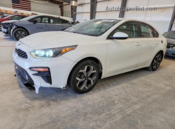 3KPF24AD9LE153582 2020 KIA FORTE White Առջևի ձախ երեք քառորդ տեսարան