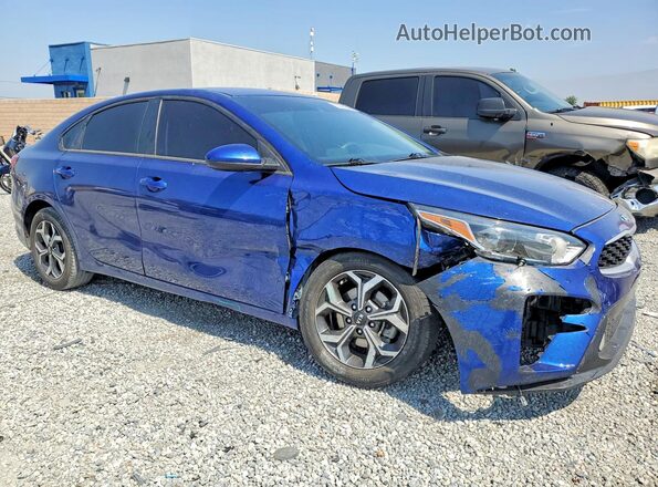 3KPF24AD9ME354299 2021 KIA FORTE Синий Передняя правая четверть