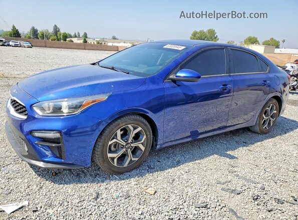 3KPF24AD9ME354299 2021 KIA FORTE Синий Передняя левая четверть