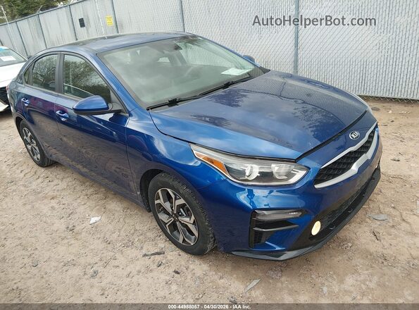 3KPF24ADXLE140551 2020 KIA FORTE Синий Передняя правая четверть