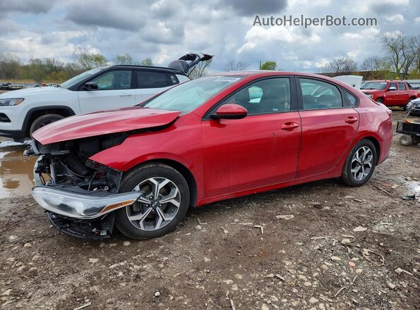 3KPF24ADXLE212459 2020 KIA FORTE Red Front left
