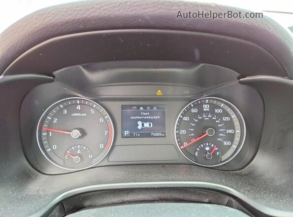 3KPF24ADXLE212459 2020 KIA FORTE Red Instrument cluster view