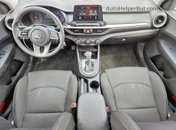 3KPF24ADXLE212459 2020 KIA FORTE Red Dashboard view