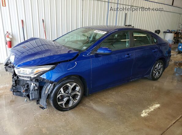 3KPF24ADXLE259328 2020 KIA FORTE Синий Передняя левая четверть