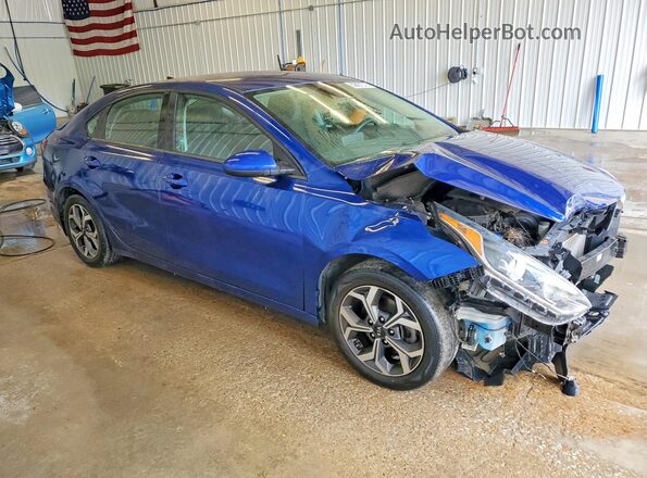 3KPF24ADXLE259328 2020 KIA FORTE Синий Передняя правая четверть