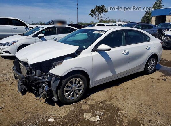 3KPF24ADXME378546 2021 KIA FORTE White წინა მარცხენა ხედი სამი მეოთხედიდან