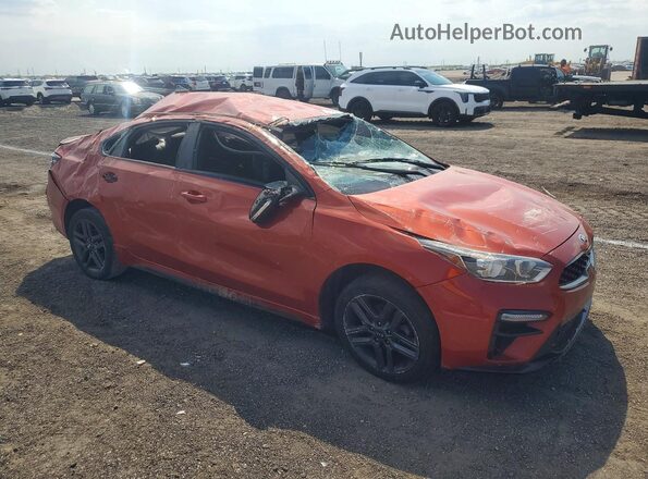 3KPF34AD1LE176965 2020 KIA FORTE Оранжевый Передняя правая четверть