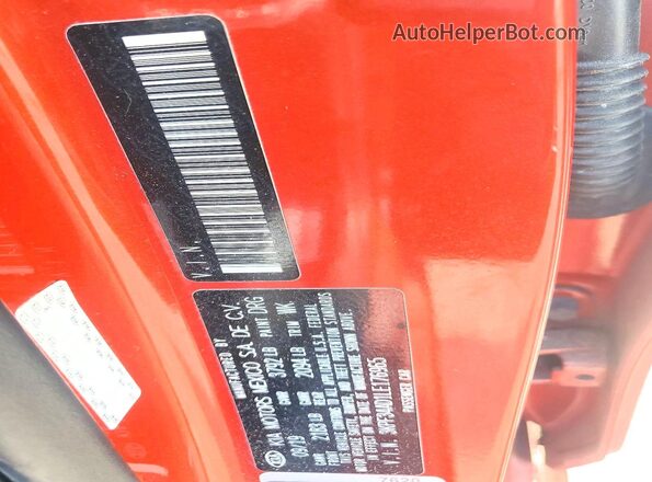 3KPF34AD1LE176965 2020 KIA FORTE Оранжевый Вид подкапотного пространства