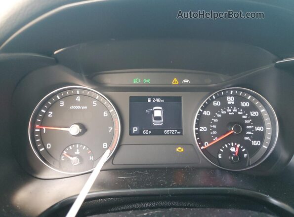 3KPF34AD1LE247582 2020 KIA FORTE Серый Вид щитка приборов